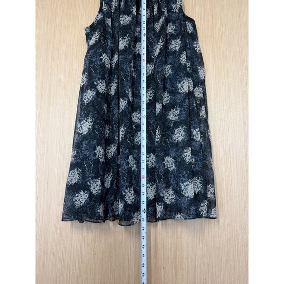 Joie Baltic Print Smocked Dress Womens Size Large Sleeveless Blue Fairy Grunge - Picture 8 of 11